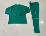26-27 Real Betis High Quality Kids Half Pull Tracksuit