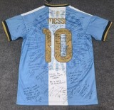 26-27 Argentina Messi Farewell Match Signature Version Fans Soccer Jersey