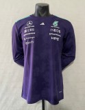 2026 F1 Benz New Pattern Long Sleeve Racing Suit