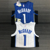 MAGIC McGRADY # 1 White Top Quality Hot Pressing NBA Jersey