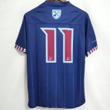 21-22 West Ham x Iron Maiden blue Fans soccer jersey(联名版)