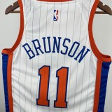 24-25 KNICKS BRUNSON #11 White City Edition Top Quality Hot Pressing NBA Jersey