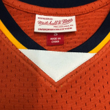 2010 WARRIORS CURRY #30 Orange Retro Top Quality Hot Pressing NBA Jersey
