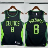 24-25 CELTICS PORZINGIS #8 Black City Edition Top Quality Hot Pressing NBA Jersey
