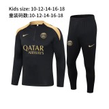 24-25 PSG High Quality Kids Half Pull Tracksuit