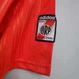 1995-1996 River Plate Away Red Retro Soccer Jersey