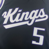 23-24 Kings FOX #5 Black Top Quality Hot Pressing NBA Jersey