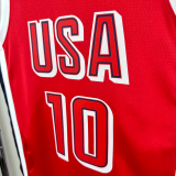 2024 Olympic Game USA TATUM # 10 Red Basketball Jersey