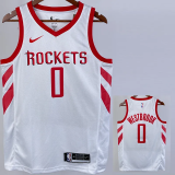 2018-19 ROCKETS WESTBROOK #0 White Home Top Quality Hot Pressing NBA Jersey