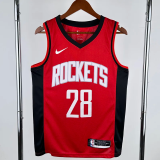 22-23 ROCKETS WAGNER #28 Red Away Top Quality Hot Pressing NBA Jersey