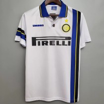 1997-1998 INT Away White Retro Soccer Jersey
