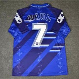 1994-1996 RMA Away Blue Retro Soccer Jersey