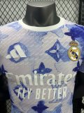25-26 RMA White Blue Special Edition Player Version Training Shirts *L