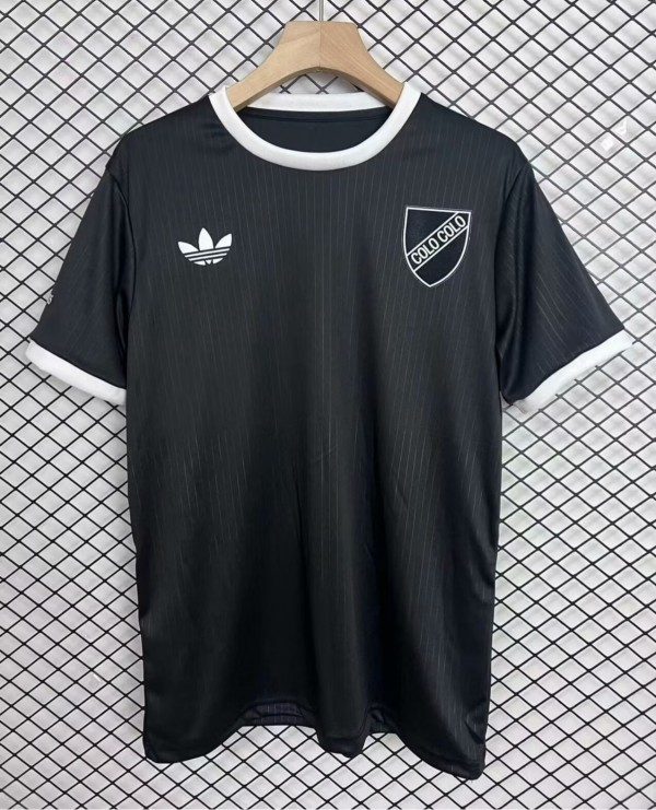 25-26 Colo-Colo 100th Anniversary Black Fans Soccer Jersey *黑队标