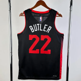 23-24 HEAT BUTLER #22 Black City Edition Top Quality Hot Pressing NBA Jersey (V领）