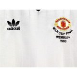 1983 Man Utd Away Long Sleeve Retro Soccer Jersey