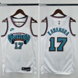 24-25 GRIZZLIES KAWAMURA #17 White Top Quality Hot Pressing NBA Jersey