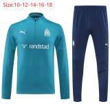24-25 Marseille High Quality Kids Half Pull Tracksuit
