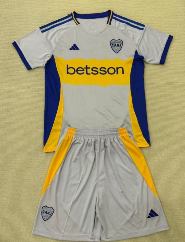 25-26 Boca Juniors Grey Concept Edition Kids Soccer Jersey