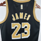 22-23 LAKERS JAMES #23 Black Glory Edition Top Quality Hot Pressing NBA Jersey
