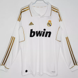 2011-2012 RMA Home Long Sleeve Retro Soccer Jersey