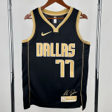 23-24 Dallas Mavericks DONCIC #77 Black Glory Edition Top Quality Hot Pressing NBA Jersey