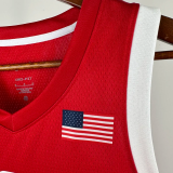 2024 Olympic Game USA DURANT # 7 Red Basketball Jersey