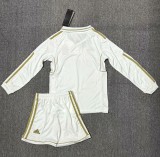 2011-2012 RMA Home Long sleeves Retro Kids Soccer Jersey