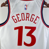 24-25 Clippers GEORGE #13 White City Edition Home Top Quality Hot Pressing NBA Jersey