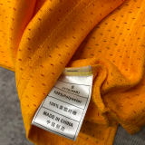 1997 LAKERS BRYANT #8 Yellow Retro Top Quality Hot Pressing NBA Jersey