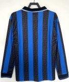 1997-1998 INT Home Long Sleeve Retro Soccer Jersey