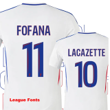 24-25 Lyon Home Fans Soccer Jersey
