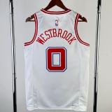 23-24 ROCKETS WESTBROOK #0 White City Edition Home Top Quality Hot Pressing NBA Jersey
