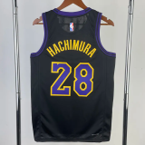 23-24 LAKERS HACHIMURA #28 Black City Edition Top Quality Hot Pressing NBA Jersey
