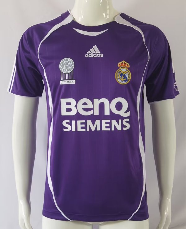 2006-2007 RMA  Away Retro Soccer Jersey