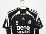 2006-2007 RMA Black Third Retro Soccer Jersey