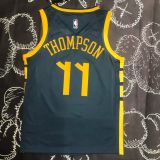 2018 WARRIORS THOMPSON #11 Black Gray Top Quality Hot Pressing NBA Jersey