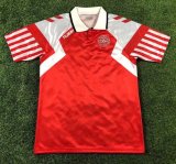 1992 Denmark Home Retro Soccer Jersey