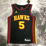 HAWKS MURRAY #5 Black Top Quality Hot Pressing NBA Jersey (Trapeze Edition)