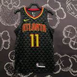 HAWKS YOUNG #11 Black Top Quality Hot Pressing NBA Jersey