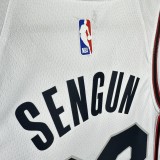 24-25 ROCKETS SENGUN #28 White City Edition Top Quality Hot Pressing NBA Jersey