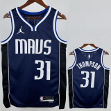 22-23 Dallas Mavericks THOMPSON #31 Royal Blue Top Quality Hot Pressing NBA Jersey (Trapeze Edition)