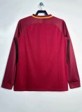 2017-2018 Roma Home Long sleeves Retro Soccer Jersey