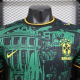 24-25 Brazil Green Black Special Edition Player Version Soccer Jersey