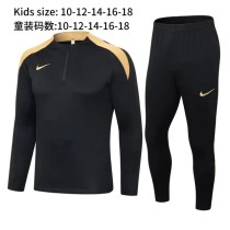 2024 NK Black Kids Half Pull Tracksuit