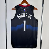 23-24 Nuggets PORTERJR. #1 Black City Edition Top Quality Hot Pressing NBA Jersey