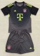 25-26 Bayern Grey Black Goalkeeper Kids Soccer Jersey