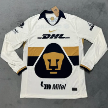 25-26 Pumas UNAM Home Long Sleeve Soccer Jersey (长袖)