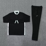 25-26 High Quality Half Pull Tracksuit— Black 黑色