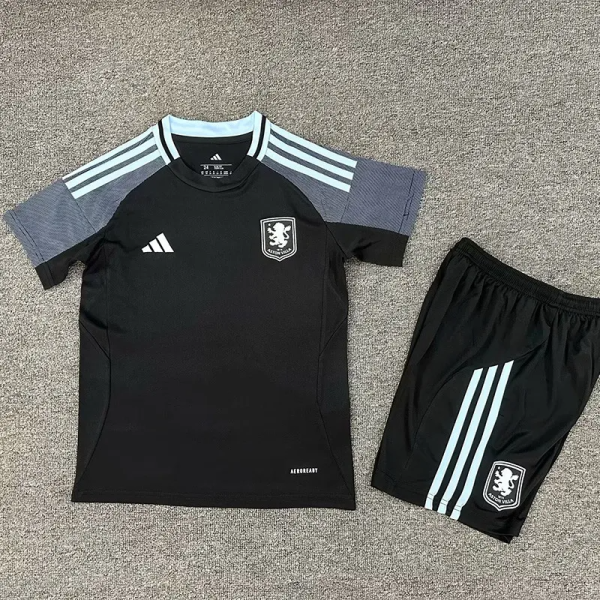 25-26 Aston Villa Away Kids Soccer Jersey
